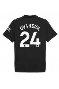 Manchester City Josko Gvardiol #24 Voetbaltruitje Uit tenue 2025-26 Korte Mouw